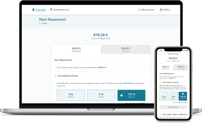 Referenz: Sabine Hellfritsch Abbildung eines Screens der Migration von easybank App- und Onlinebanking